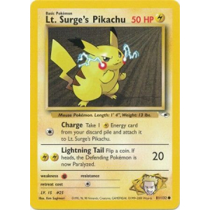 081 Lt. Surges Pikachu