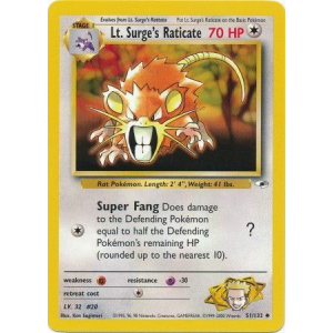 051 Lt. Surges Raticate