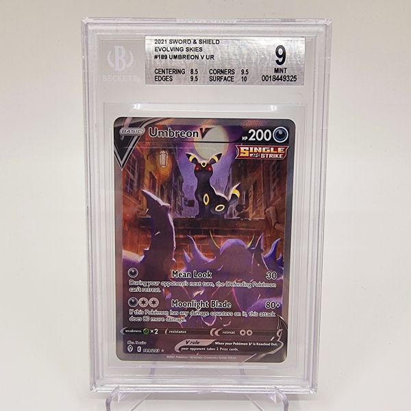 2021 Evolving Skies: #189 Umbreon V: BGS 9