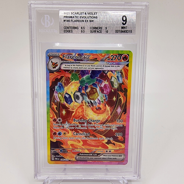 2025 Prismatic Evo: #146 Flareon ex: BGS 9