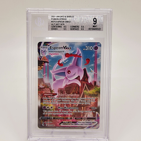 2021 Fusion Strike: #270 Espeon VMAX: BGS 9