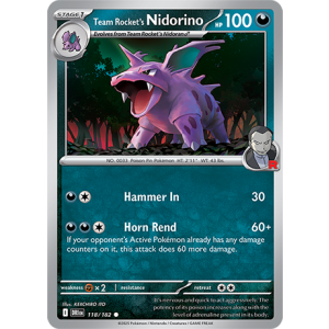 118 DRI Team Rockets Nidorino