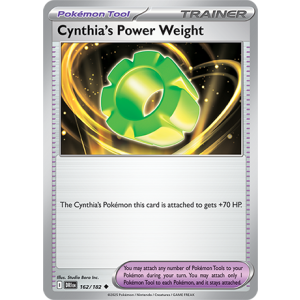 162 DRI Cynthias Power Weight