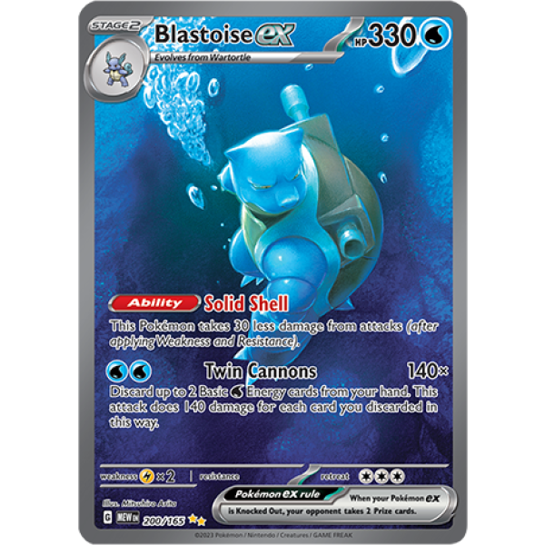 200 MEW Blastoise ex