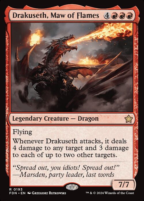 Drakuseth, Maw of Flames [FDN #193] - Normal
