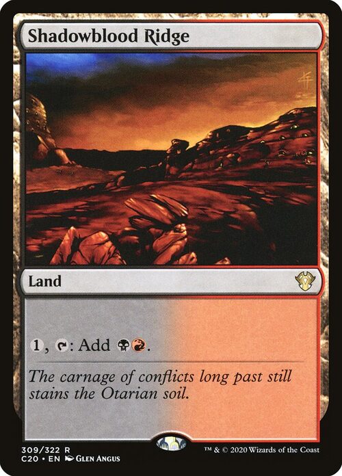 Shadowblood Ridge [C20 #309] - Normal