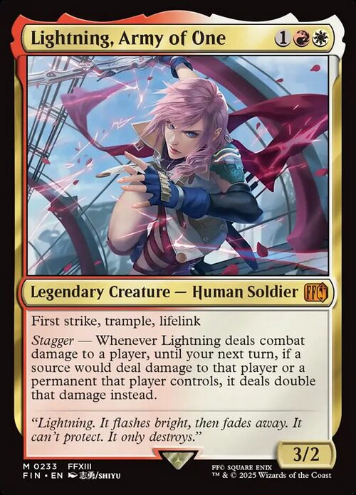 Lightning, Army of One [FIN #233] - Foil