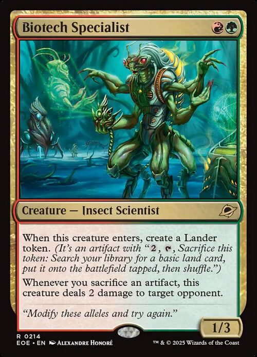Biotech Specialist [EOE #214] - Normal