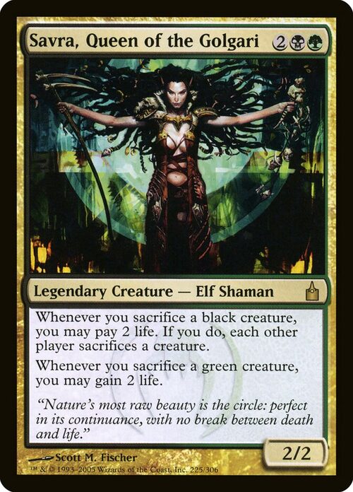 Savra, Queen of the Golgari [RAV #225] - Normal