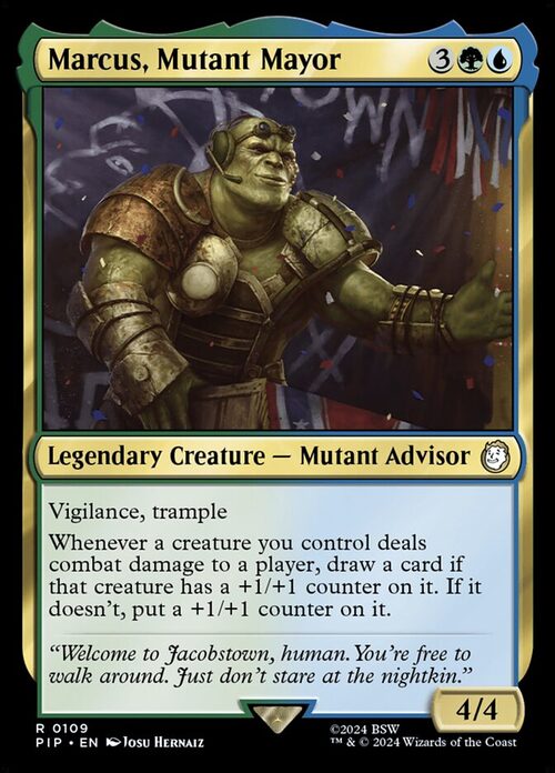 Marcus, Mutant Mayor [PIP #109] - Foil