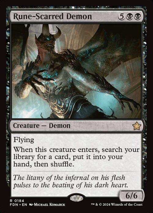 Rune-Scarred Demon [FDN #184] - Normal