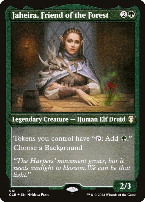 Jaheira, Friend of the Forest [CLB #518] - Etched