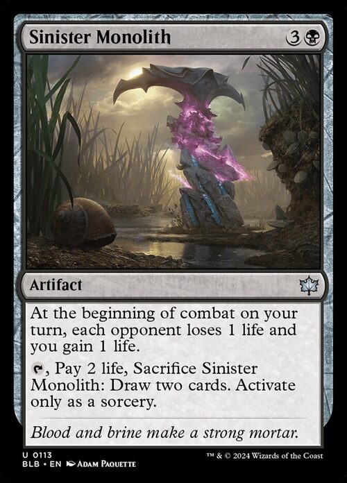 Sinister Monolith [BLB #113] - Normal