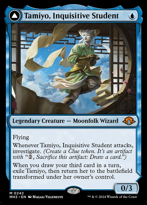 Tamiyo, Inquisitive Student // Tamiyo, Seasoned Scholar [MH3 #242] - Normal