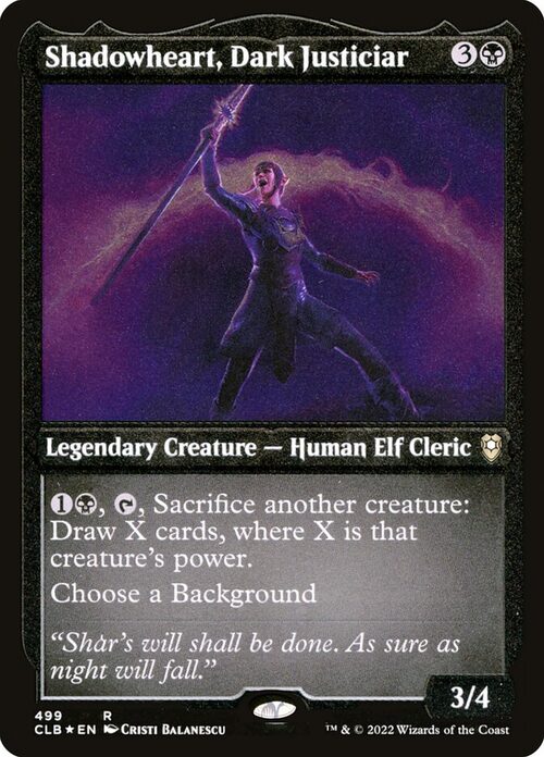 Shadowheart, Dark Justiciar [CLB #499] - Etched