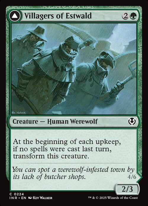 Villagers of Estwald // Howlpack of Estwald [INR #224] - Normal