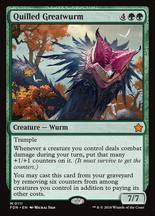 Quilled Greatwurm [FDN #111] - Normal