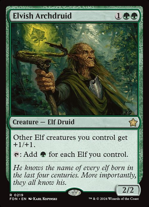Elvish Archdruid [FDN #219] - Normal