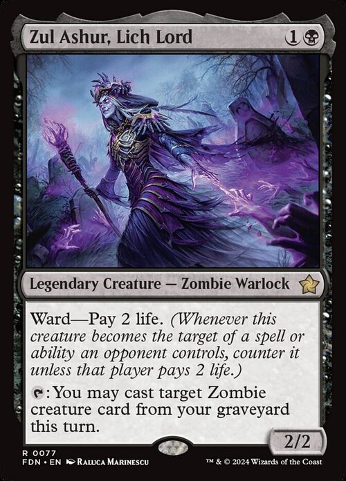 Zul Ashur, Lich Lord [FDN #77] - Normal