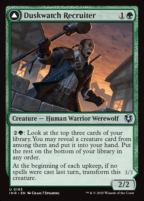 Duskwatch Recruiter // Krallenhorde Howler [INR #193] - Normal