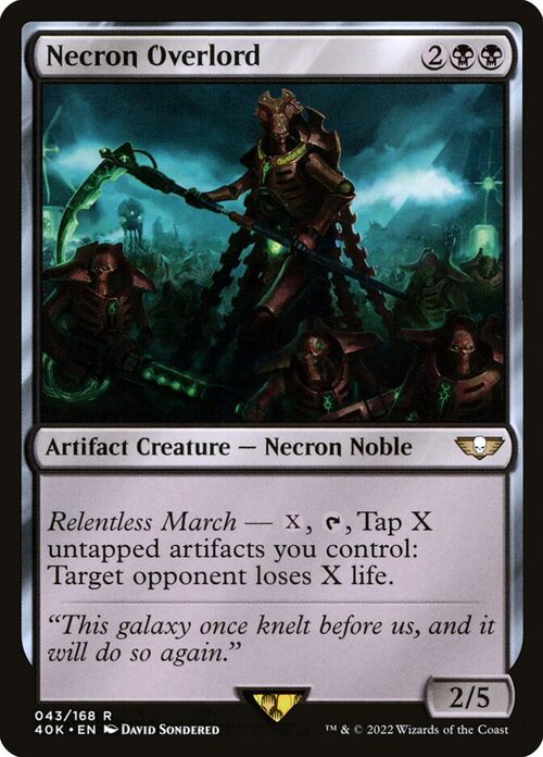 Necron Overlord [40K #43] - Normal