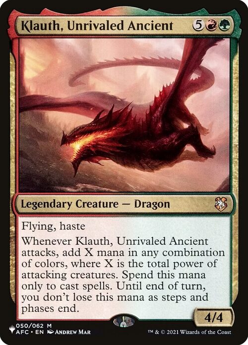 Klauth, Unrivaled Ancient [PLST #AFC-50] - Normal
