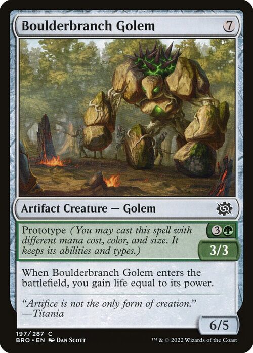 Boulderbranch Golem [BRO #197] - Foil