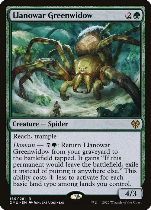 Llanowar Greenwidow [DMU #169] - Normal