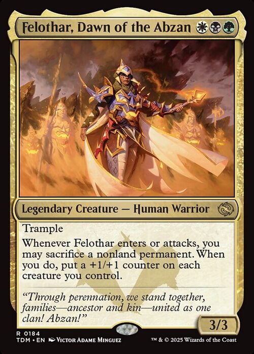 Felothar, Dawn of the Abzan [TDM #184] - Normal