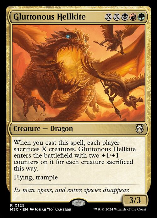 Gluttonous Hellkite [M3C #125] - Normal