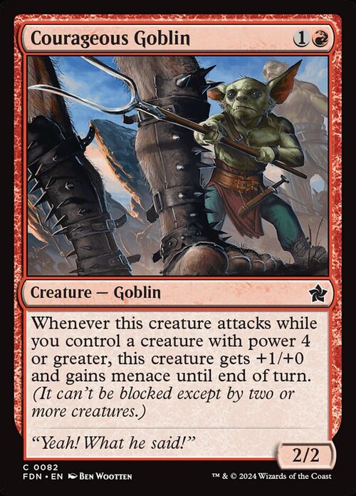 Courageous Goblin [FDN #82] - Normal