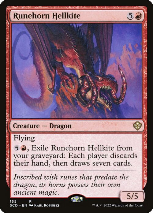 Runehorn Hellkite [SCD #155] - Normal