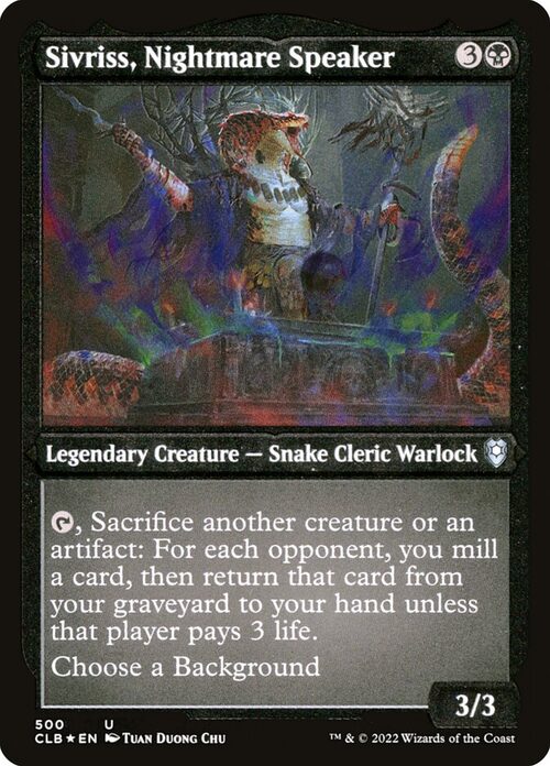 Sivriss, Nightmare Speaker [CLB #500] - Etched