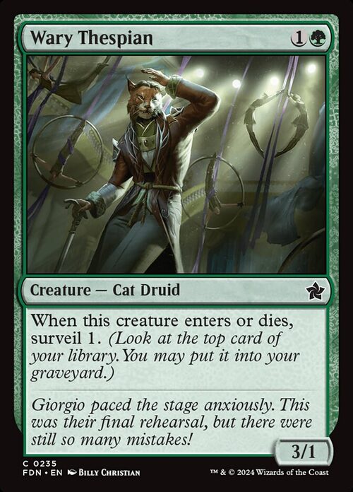 Wary Thespian [FDN #235] - Normal