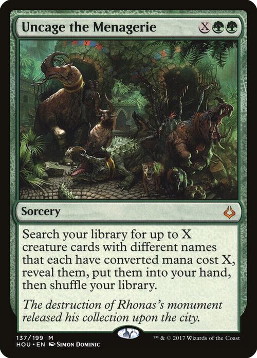 Uncage the Menagerie [HOU #137] - Normal