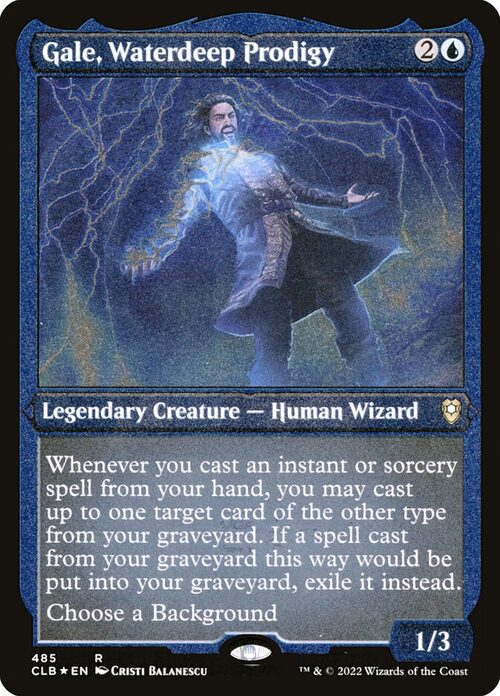 Gale, Waterdeep Prodigy [CLB #485] - Etched