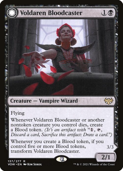 Voldaren Bloodcaster // Bloodbat Summoner [VOW #137] - Normal