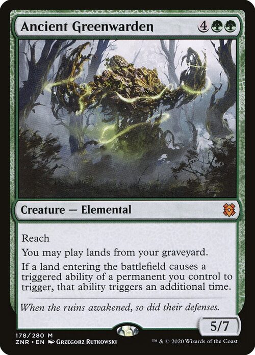 Ancient Greenwarden [ZNR #178] - Normal
