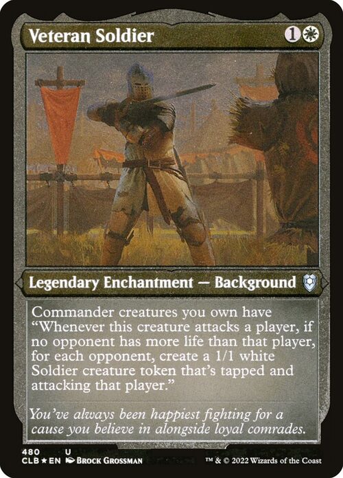 Veteran Soldier [CLB #480] - Etched