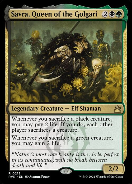 Savra, Queen of the Golgari [RVR #218] - Normal