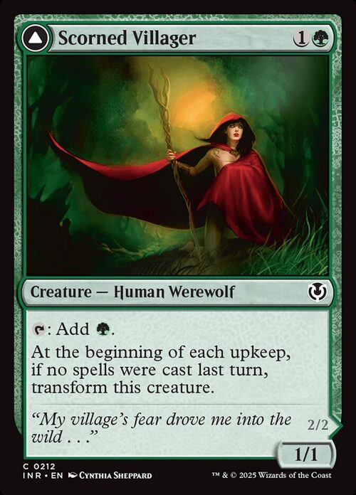 Scorned Villager // Moonscarred Werewolf [INR #212] - Normal