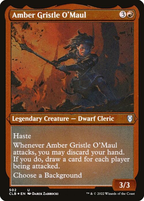 Amber Gristle OMaul [CLB #502] - Etched