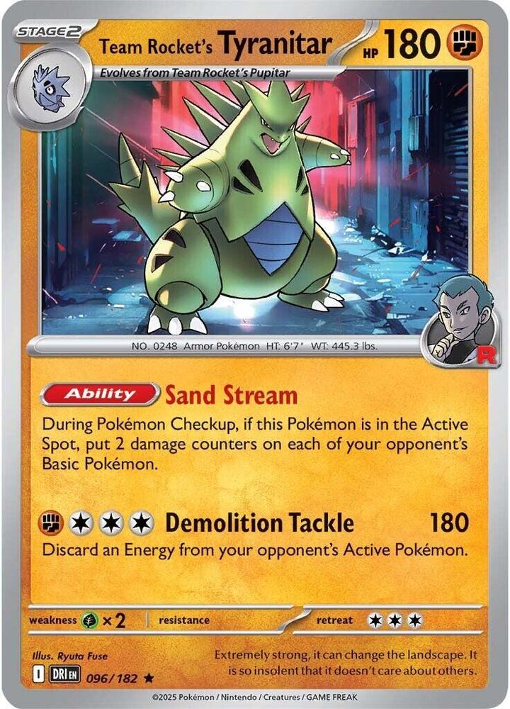 096 DRI Team Rockets Tyranitar