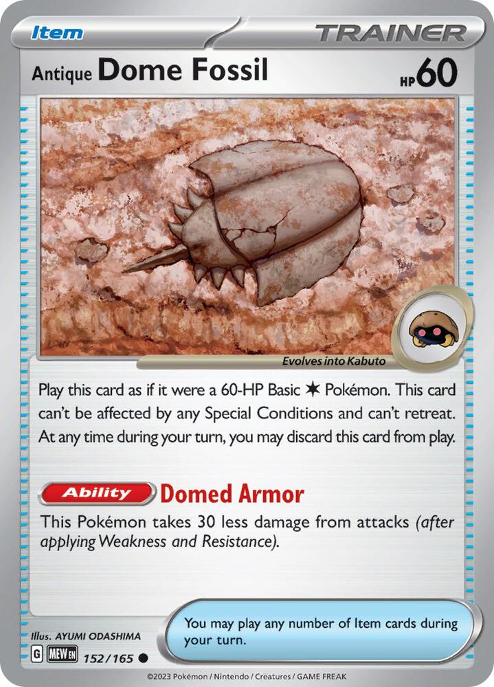 152 MEW Antique Dome Fossil