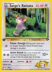 085 Lt. Surges Rattata