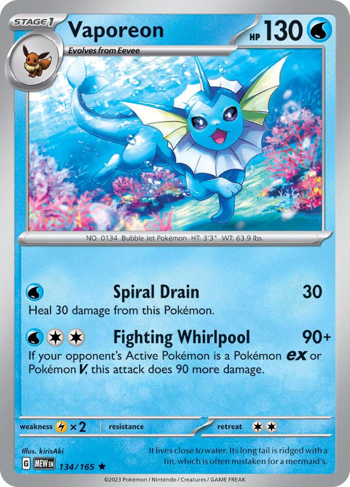 134 MEW Vaporeon