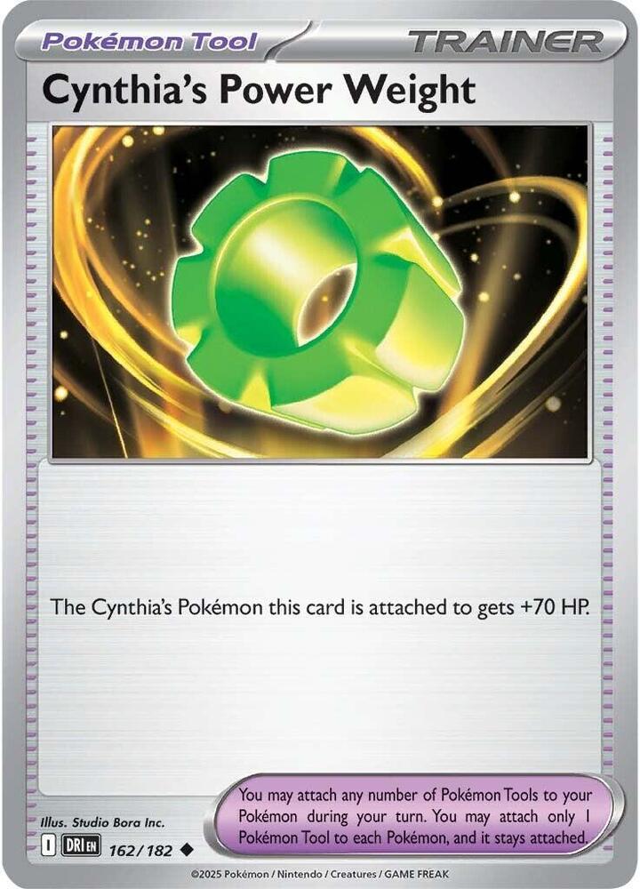 162 DRI Cynthias Power Weight