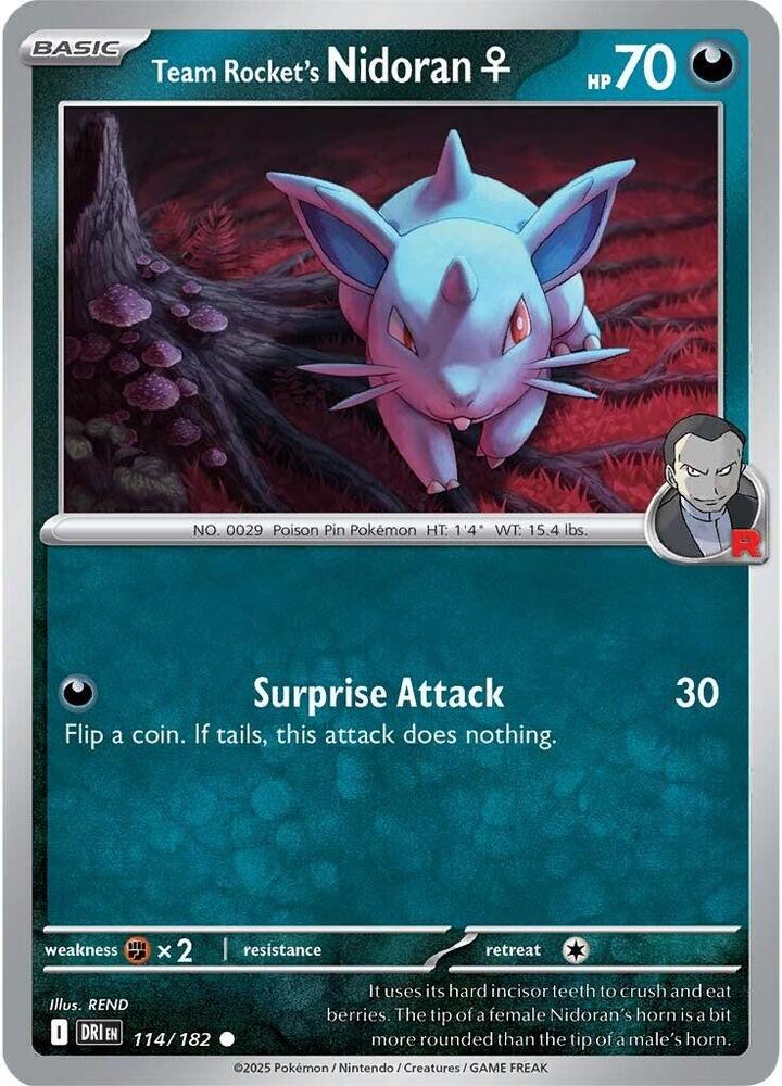 114 DRI Team Rockets Nidoran F