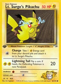 081 Lt. Surges Pikachu