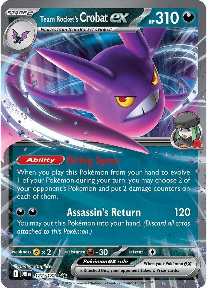 122 DRI Team Rockets Crobat ex